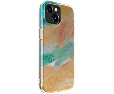 Dėklas Back Cover Evelatus Apple iPhone 15 PC Customized Print Design Marble Gold
