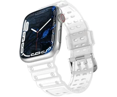 Dėklas Hurtel Apyrankė Triple Protection Apple Watch Ultra, SE, 9, 8, 7, 6, 5, 4, 3, 2, 1 (49, 45, 44, 42 mm) Transparent