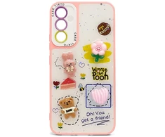 Dėklas Back cover iLike Apple iPhone 13 EPOXY CARTOON COVER Rožinė