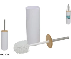 Mediclinics Balts tualetinio šepetėlio laikiklis 9,00 x 9,00 x 40,00 BATH&amp;GO