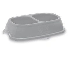 Affek Design Stefanplast šėrimo dubenėlis Break 13 0,2+0,2L 21x13x5cm įvairių spalvų pilkas/mėlynas
