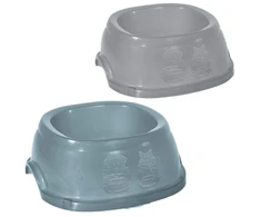 Keeeper Stefanplast Feed bowl Break 4 2L 28x28x10cm assorted pilkas/mėlynas