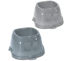 Apra Stefanplast Feed bowl Break 9 0,7L 19x19x11cm assorted pilkas/mėlynas