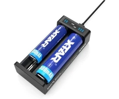 XTAR MC2P - Micro USB Ladegeraet Li-Ion 2 slot Ekranas - Charger - Lithium Ion (Li-Ion)