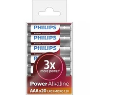 Baterija Philips Power Alkaline AAA 20 lizdinių plokštelių