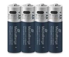 MediaRange BATTERY RECH. LI-ION AA 1.5V/1400MAH 4P MRBAT161 MEDIARANGE
