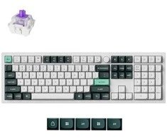 Klaviatūra Keychron Q6H-P1 Viso dydžio magnetinis apvalkalas Baltas