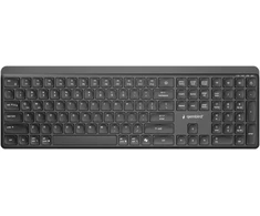 Gembird KB-WPS-03 Dual-mode pro-business slim Belaidė klaviatūra, 2.4G+BT, US išdėstymas