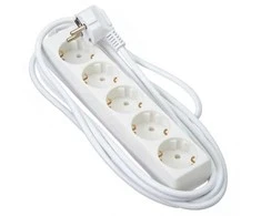 Bellight Bikuva.lt Elektros ilgiklis 5 lizdai, 1,5 metro, su įžeminimu, 3x1,5mm