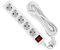Bellight Bikuva.lt Elektros ilgiklis 5 lizdai 5m su įžeminimu 3x1,5mm
