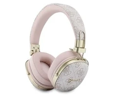 Ausinės Guess Bluetooth ENC Metal 4G Script Logo juodos spalvos