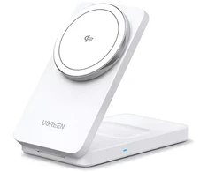 Įkroviklis Ugreen W706 MagSafe magnetyczna bezprzewodowa 2w1 15W Baltas (UGR5793)