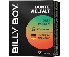 Billy Boy prezervatyvas Fun Mix 5vnt