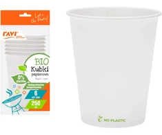 Simple Solution BIO* puodeliai papierowe 250 ml 6 gab. balta 8 x 13 x 26 (30309)