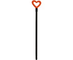 Nlle Profi Brush Style Handle Love 131,2cm assorted, lime žalias/light mėlynas/oranžinis/lilac
