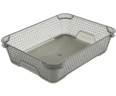 Blackfit8 Keeeper Basket mini A5 Mirko 26,5x20x7cm crystal pilka (transparent)
