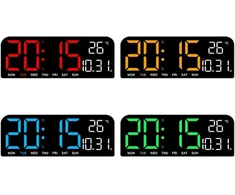 Blackmoon GH0707 LED clock with thermometer (mix colors)