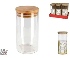 Borosilikatinio stiklo indas 1300 ml, 22,5 × 10 × 10 cm, KITCHEN&amp;GO