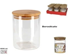 Borosilikatinio stiklo indas 600 ml, 13 × 10 × 10 cm, KITCHEN&amp;GO