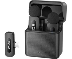 BOYA belaidis mikrofonas BY-V30 2.4GHz su 2 siųstuvais ir 1 imtuvu (C tipo) Juodas EU