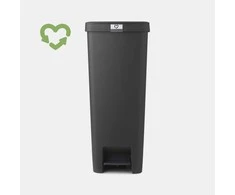 Šiukšlių dėžė BRABANTIA StepUp, su pedalu, tamsiai pilkos sp., 40 L