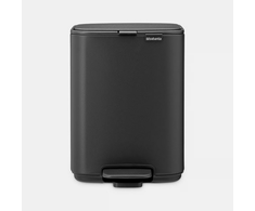 Brabantia atkritumu tvertne ar pedāli Bo, 4l, mineral infinite pilkas
