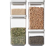 4x1 Brabantia TASTY+ Square Canister šviesiai pilka
