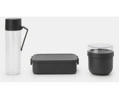 Brabantia BRABANTIA Make &amp;amp, Take breakfast and lunch set dark pilkas 206740