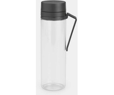 Brabantia BRABANTIA Make &amp;amp, Take water bottle with strainer dark pilkas 148842