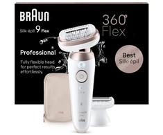Akcija! BRAUN Silk 9 epilators 3D RST komplektā uzgaļi SES9-030 3D
