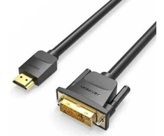 Vention HDMI į DVI kabelis 3 m ventiliacijos ABFBI (juodas)