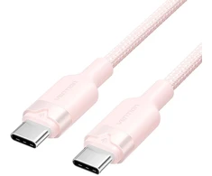Kabelis USB Vention USB-C - USB-C 1 m Rožinė (TRDPF)