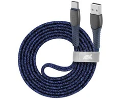 Kabelis USB RivaCase USB-A - USB-C 1.2 m Mėlyna (PS 6102 BL12)