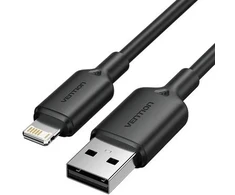 Kabelis USB Vention USB-A - Lightning 2 m Juodas (S55293459)