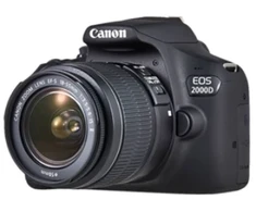 Canon EOS 2000D + EF-S 18-55mm f/3.5-5.6 III SLR Camera Kit 24.1 MP CMOS 6000 x 4000 pikselių Juodas