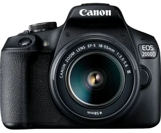 Canon EOS 2000D + EF-S 18-55mm f/3.5-5.6 III SLR Camera Kit 24.1 MP CMOS 6000 x 4000 pikselių Juodas