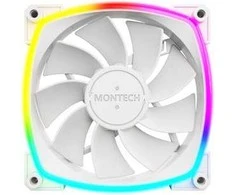 Ventiliatorius Montech RX120 ARGB PWM atvirkštinio balto 120 mm ventiliatorių komplektas (3 vnt.)