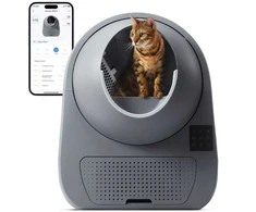 Catlink CAT LITTER BOX LUXURY PRO-X/DARK Pilkas CL-08-Pilkas CATLINK