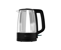Cecotec Virdulys ThermoSense 320 Clear 2200 W Electric 1.7 L Glass 360 degrees rotational base Juodas/Transparent 169 (8435484001694)