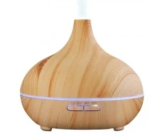 IVY D1 3in1 - Aromaterapija - Gaisa Mitrinātājs - 10W Nakts atmosfēras lampa 17cm / 500ml Gaišs Koks