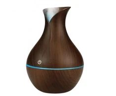 IVY D2 3in1 Aromātu Difuzors - Mitrinātājs - 1.5W Nakts atmosfēras USB lampa 11cm / 300ml Tumšs koks