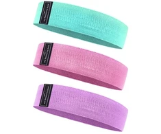 iLike Fitpro Sport Poliestera pretestības lentes sporta zālēm un fitnesam 3 gab. 8 cm platumā - 33 cm / 38 cm / 43 cm