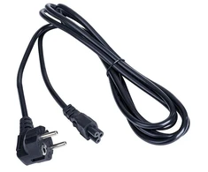 CP NB-10A Strāvas Kabelis Euro 3-Pin C5 IEC 3m Hibrīda standartrs C/E/F CEE 7/7 Melna