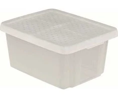 Daiktų laikymo dėžė su dangčiu CURVER ESSENTIALS, skaidri , h27 x 44 x 34 cm, 26 L