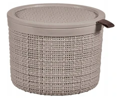 Curver Pojemnik Jute apvalus 2L taupe (263683)
