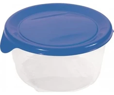 Keter CURVER MAISTO DĖŽUTĖ „FRESH&GO” APVALI 0,5L /MĖLYNA/SKAIDRI