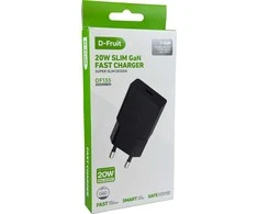 D-Fruit charger 20W USB-C DF135, juodas