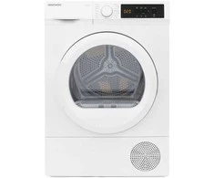 Daewoo DDR VH8A/E džiovyklė, šilumos siurblys, 8kg, nerūdijančio plieno talpa, stiklinės durelės, E