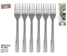 Šakutės (6 vnt.), 19,4 x 2,6 cm, KITCHEN&amp;GO