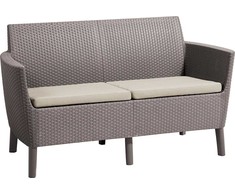 Keter Garden sofa for two Salemo 2 Seater Sofa beige